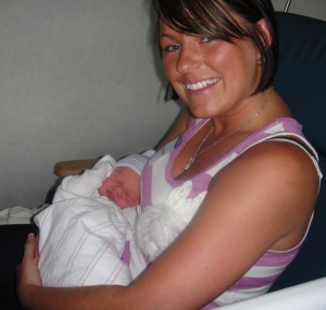 Justine and baby JT.